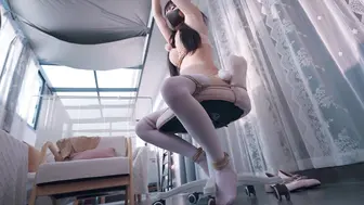 【悠米】《应聘的女模特5》我在网上发布一则“应聘绳模”的兼职，没多久一位JK小姐姐就上门咨询，我简单告知她大概要求后